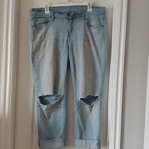 Old Navy light wash ripped Boyfriend jeans